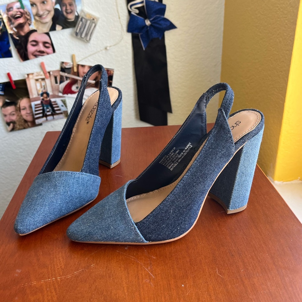 Denim Heels